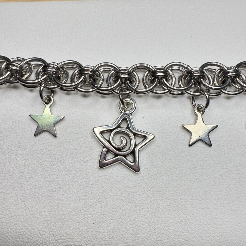 ༺ STAINLESS STEEL STAR BRACELET ༻